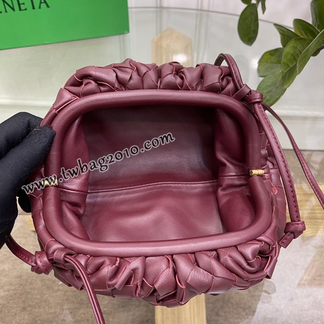 Bottega veneta高端女包 98061 寶緹嘉升級版小號編織雲朵包 BV經典款純手工編織羔羊皮女包  gxz1171